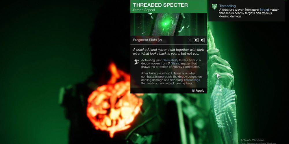 Threaded Specter, Destiny 2, Best Strand Aspects