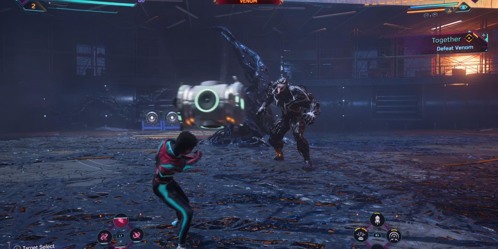 Spider-Man 2 Venom Boss Fight