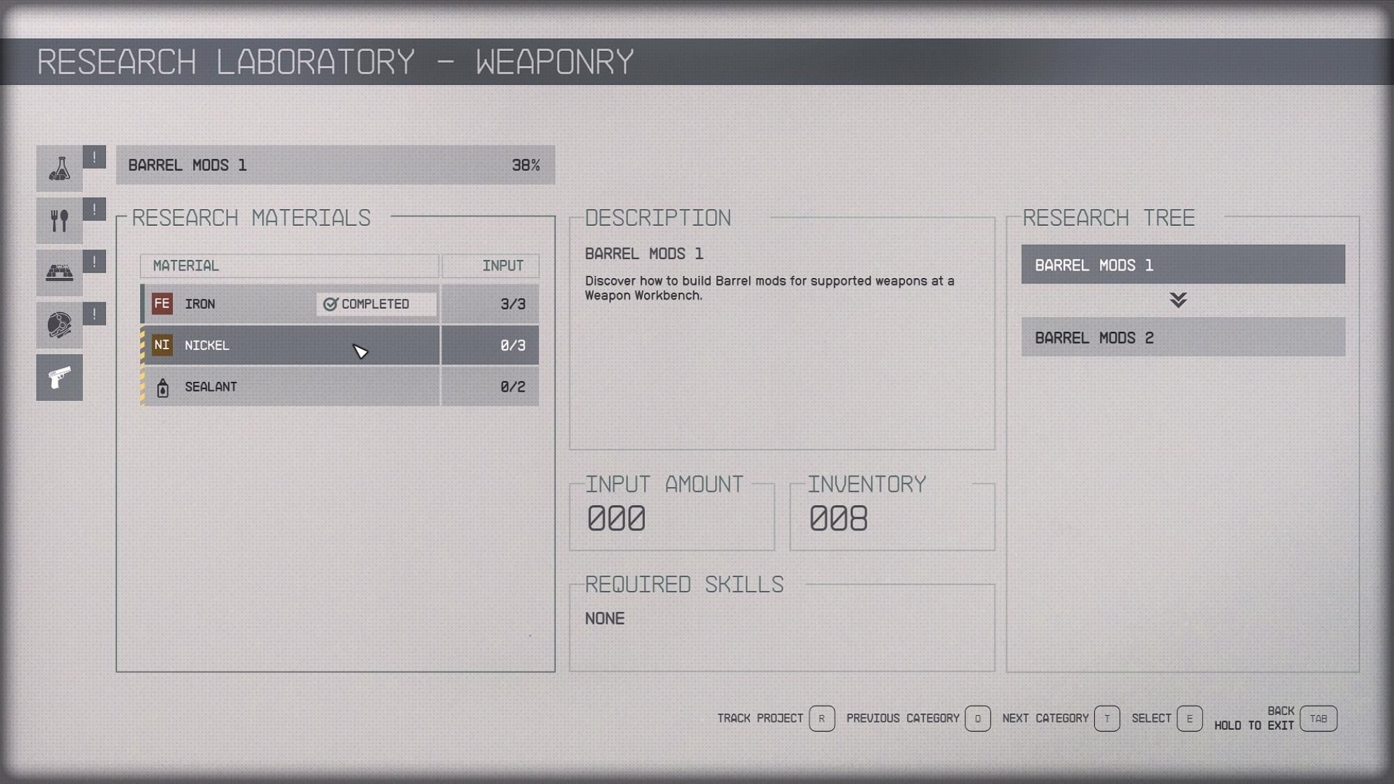 complete a research project starfield