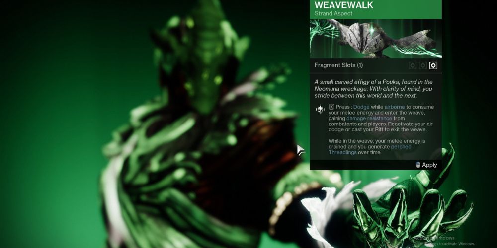 Weavewalk, Destiny 2, Best Strand Aspects