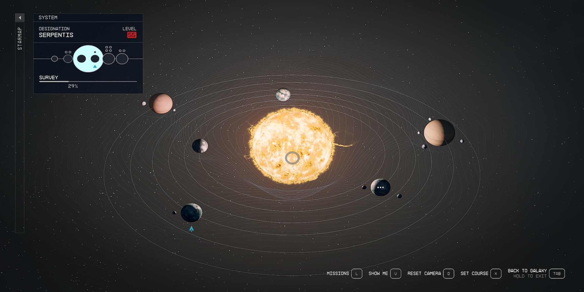 The Serpentis System In The System Map