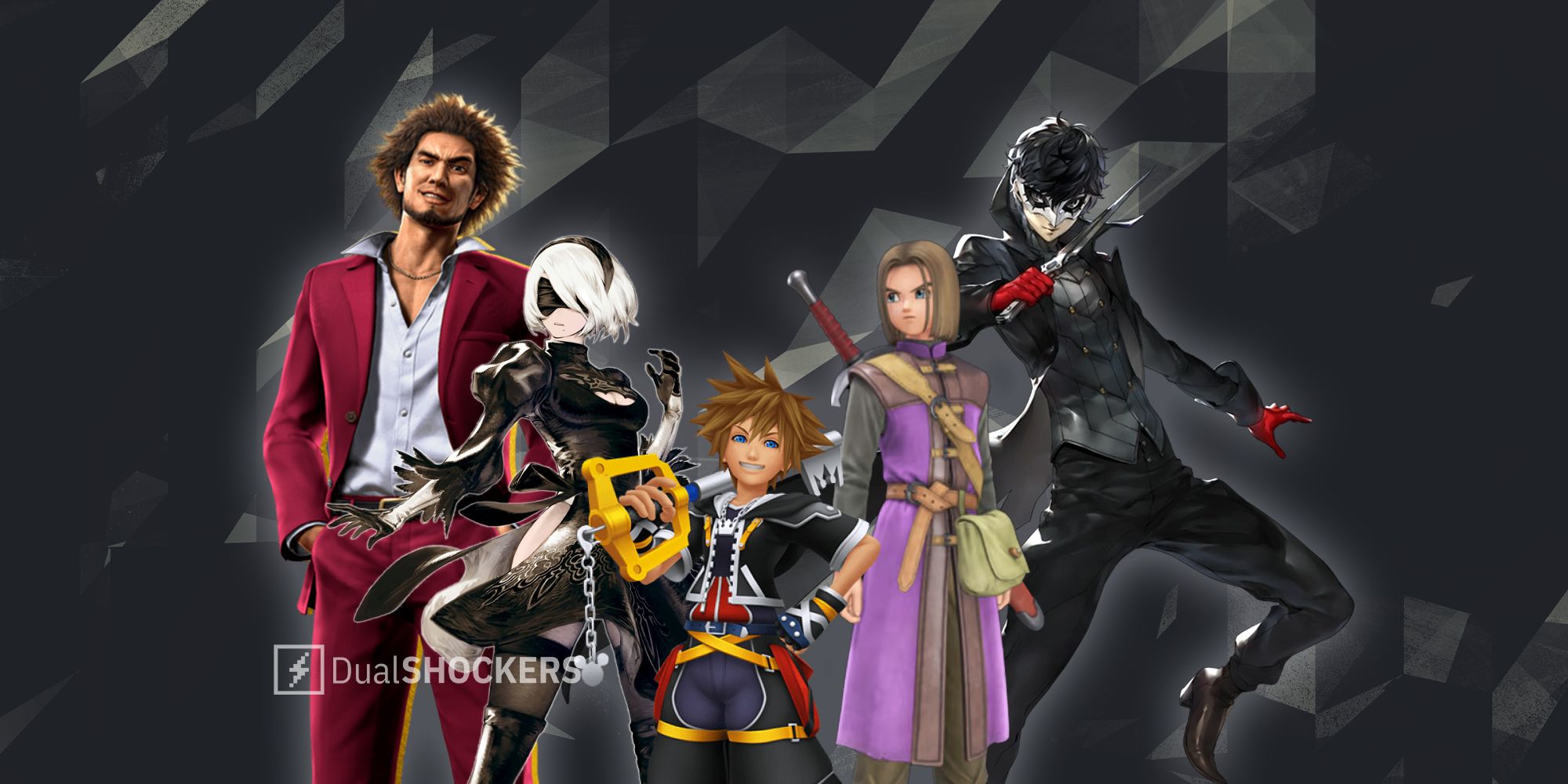 PlayStation JRPGs Yakuza: Like a Dragon, Kingdom Hearts 2, Dragon Quest XI: Echoes of an Elusive Age, Persona 5 Royal