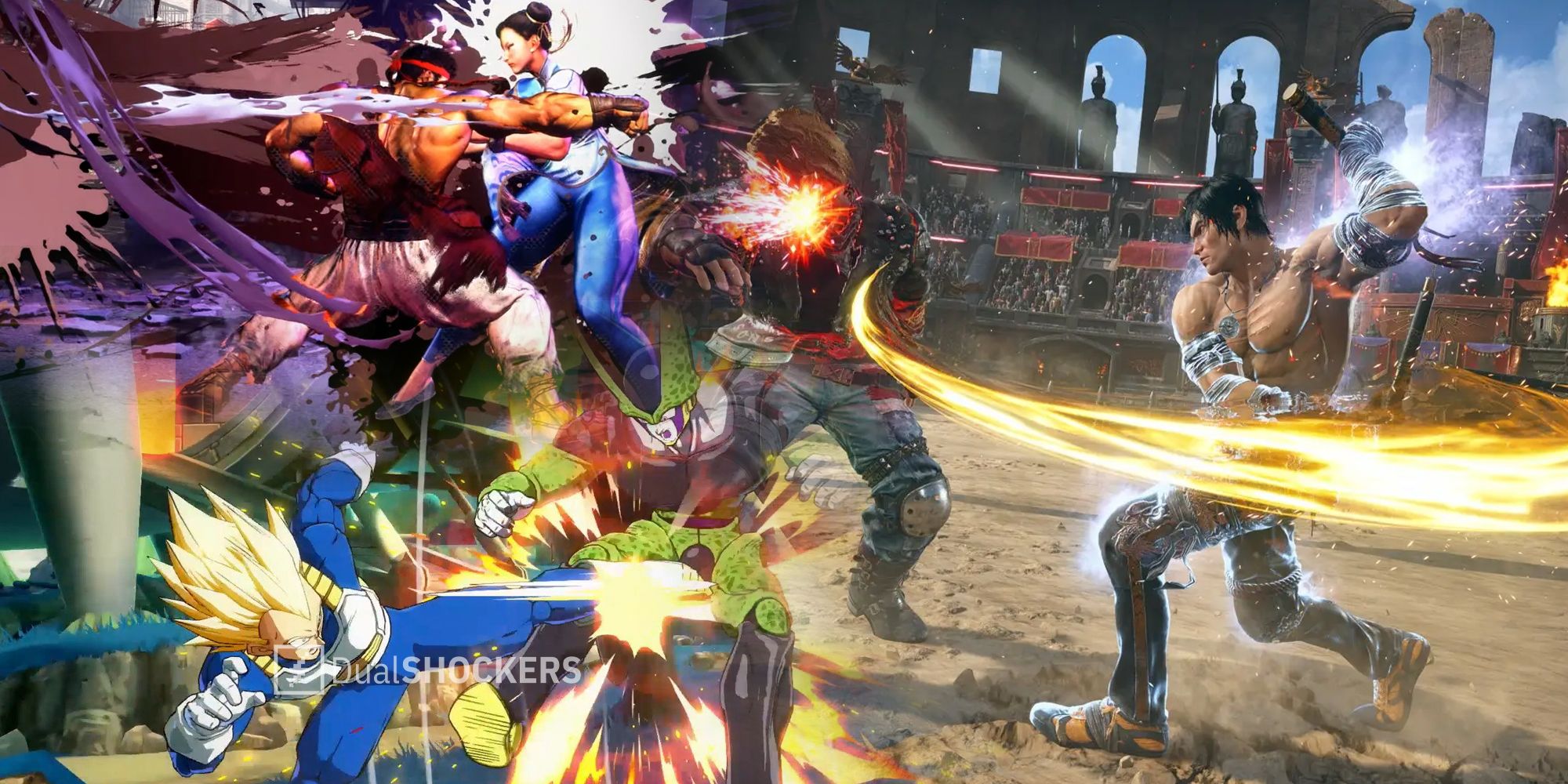 Street Fighter, Tekken, Dragon Ball FighterZ gameplay