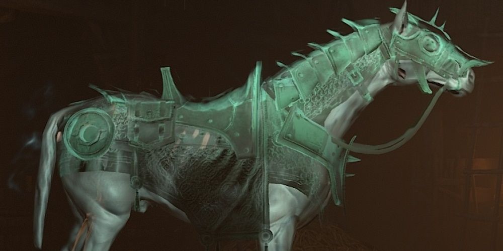 the Ethereal Plate Mount Armor from diablo 4