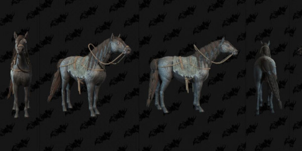 The Polaris mount from four angles on a black background