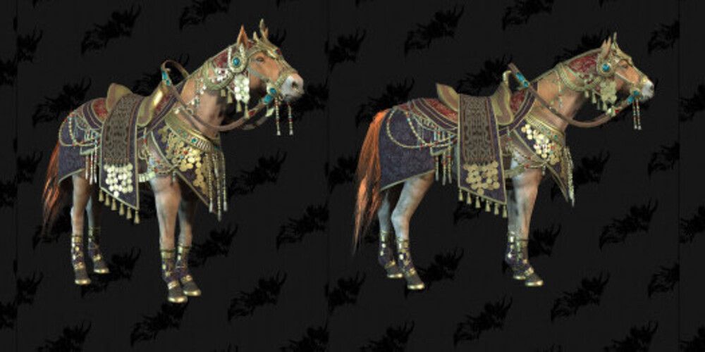 the mount armor from the palatial splendor bundle in Diablo 4