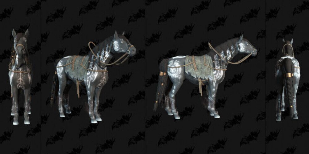 The awoken warded spirit mustang mount from the Season of the Malignant