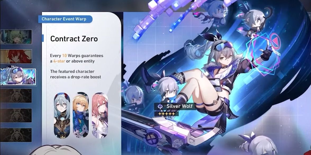 Immagine del banner Silver Wolf nella Versione 1.5 Fase 2 in Honkai Star Rail.