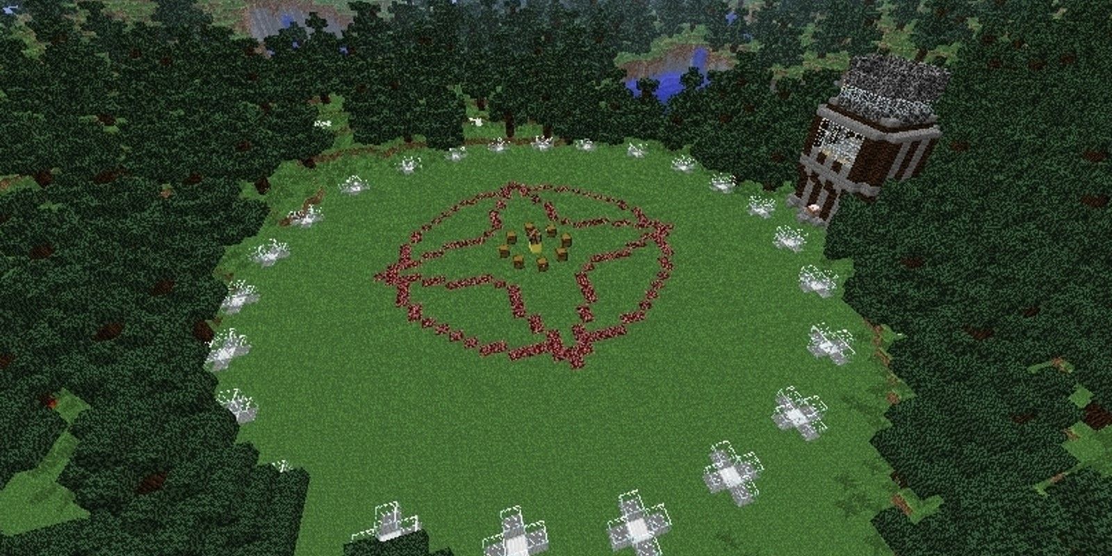 A Survival Games map in Minecraft.