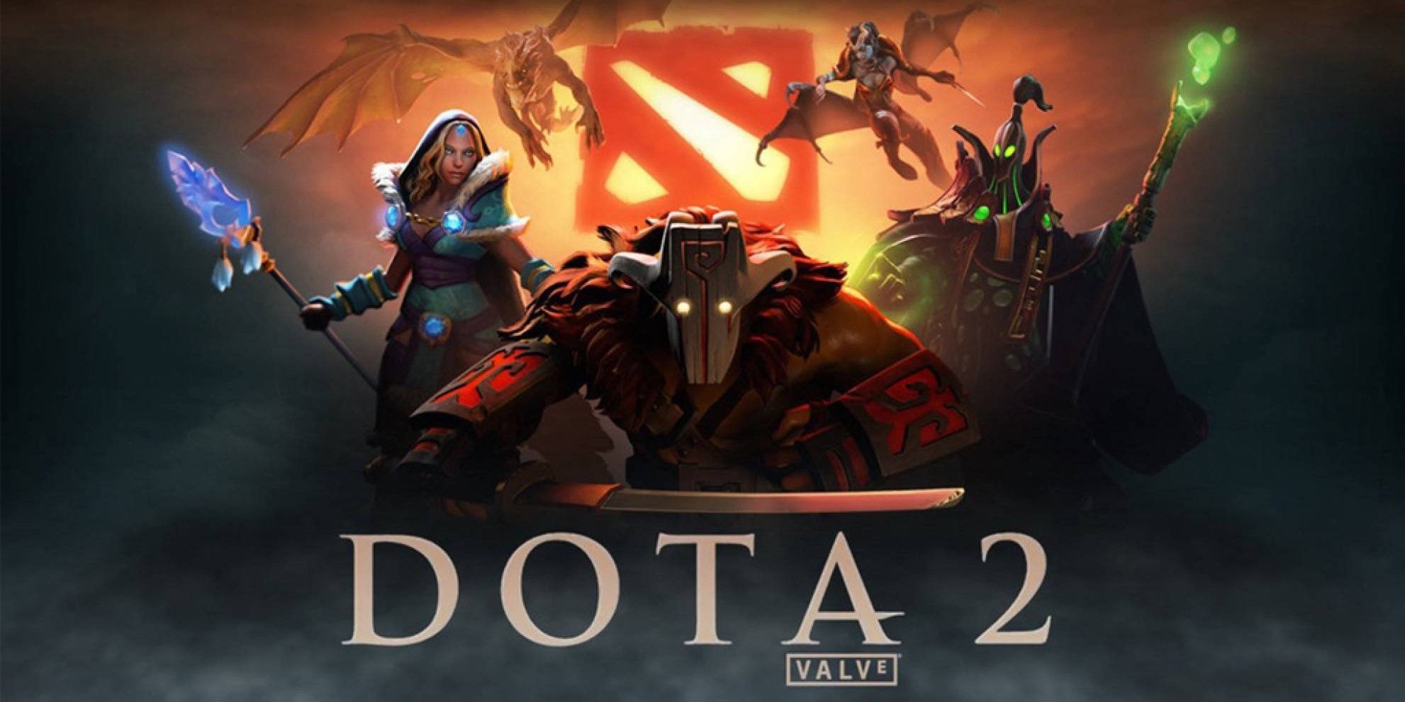 The titlecard for Dota 2.