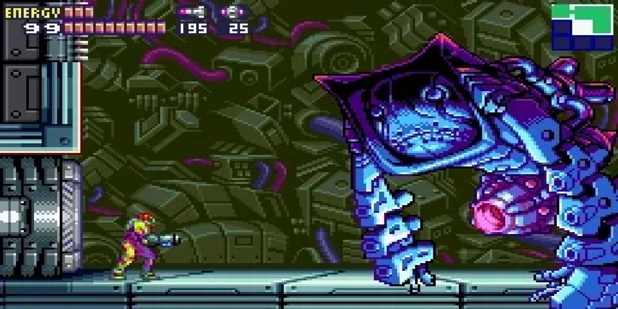 Nightmare boss fight from Metroid Fusion