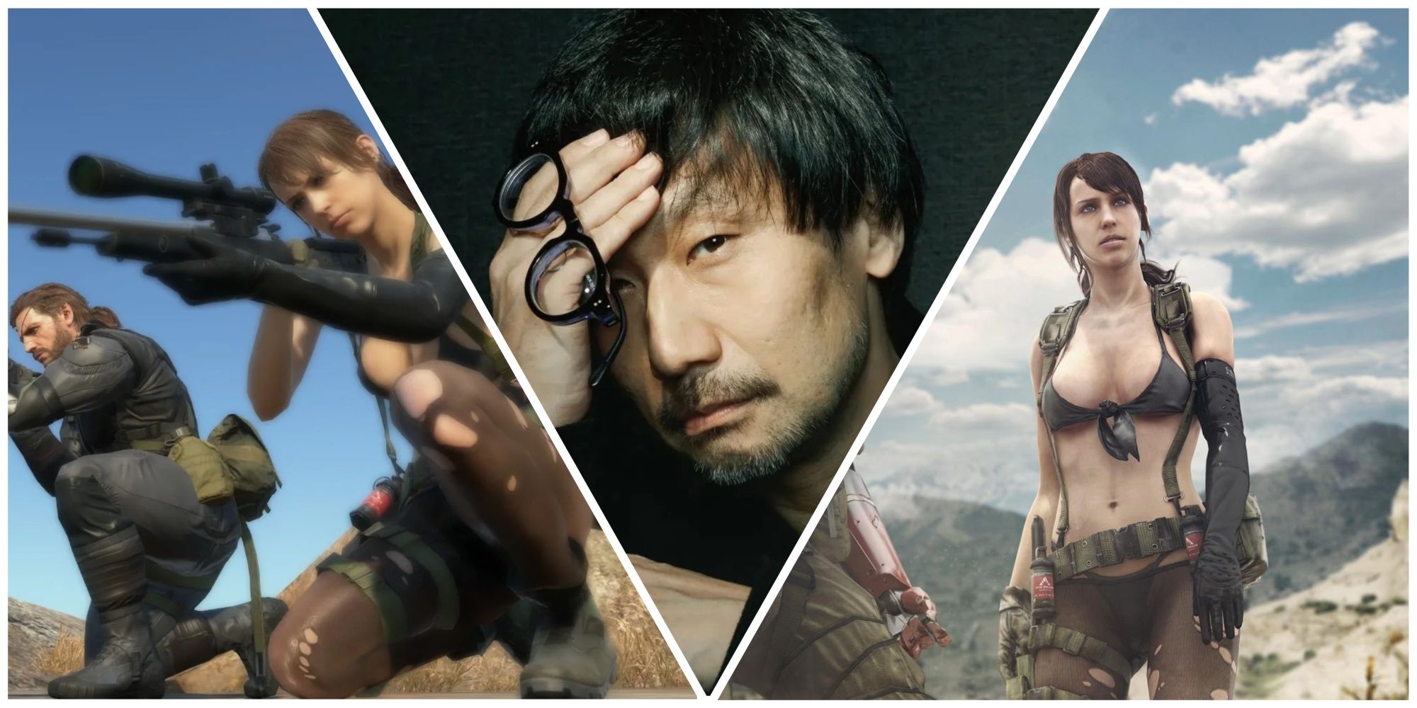 Hideo Kojima and Quiet collage