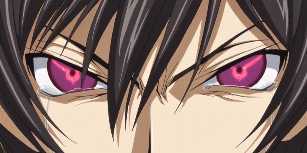 Lelouch's Geass in both eyes close up