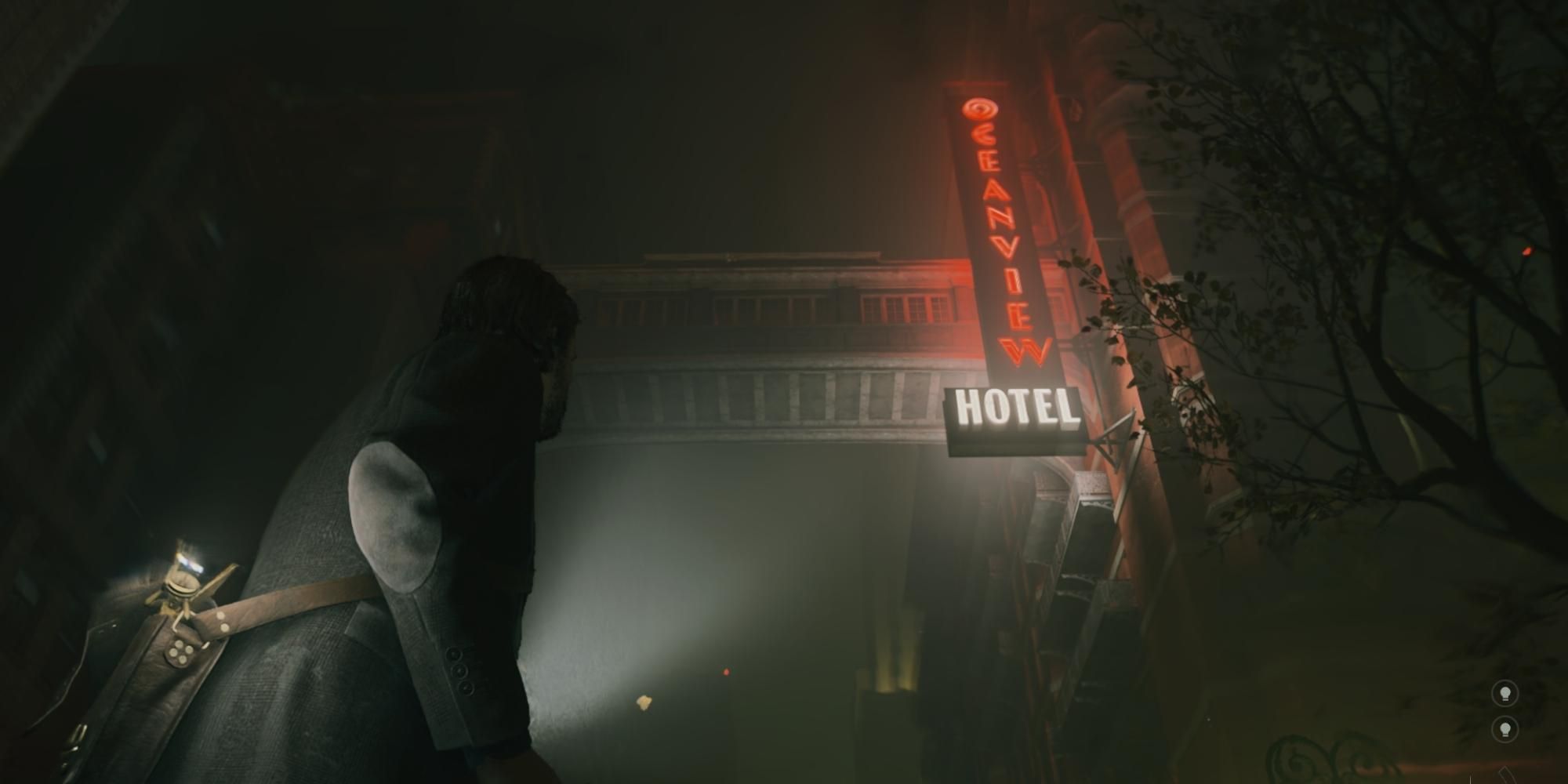 oceanview hotel skybridge in alan wake 2