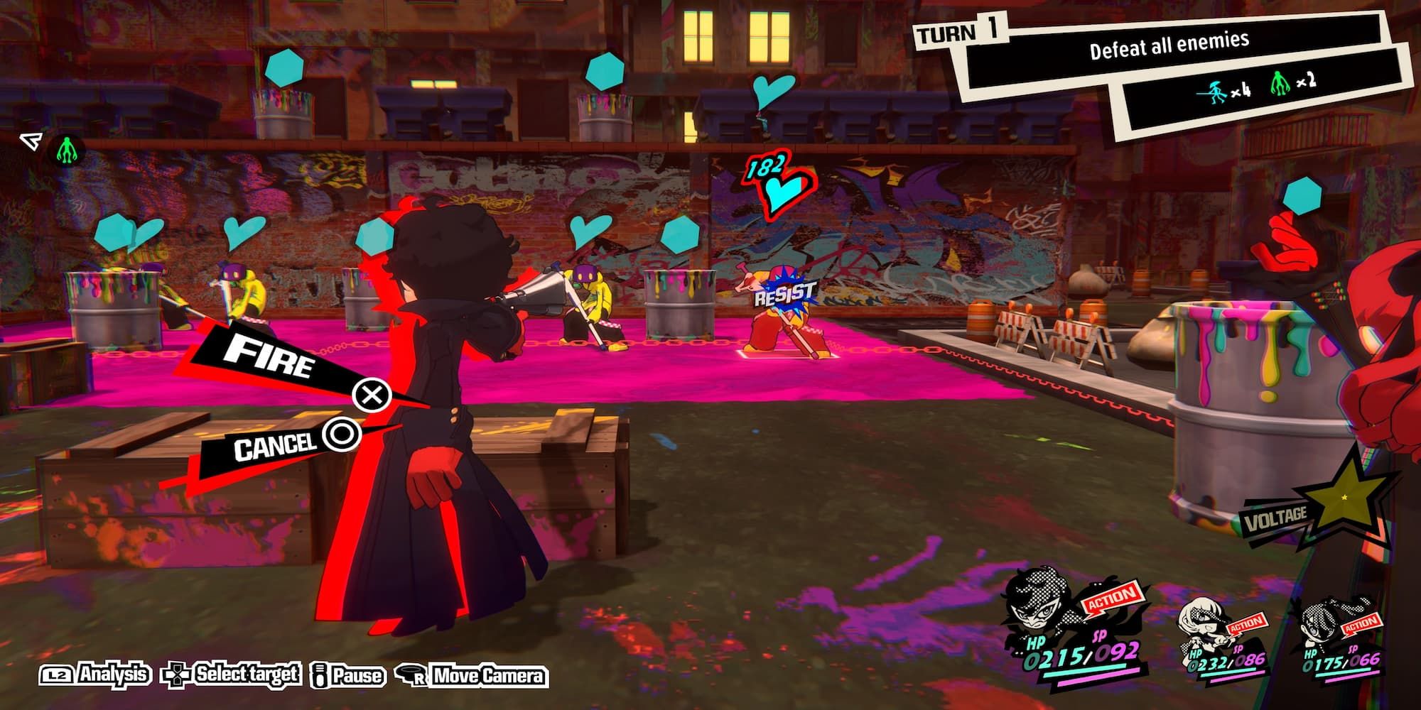 Joker Aiming His Gun At An Enemy In Paint
