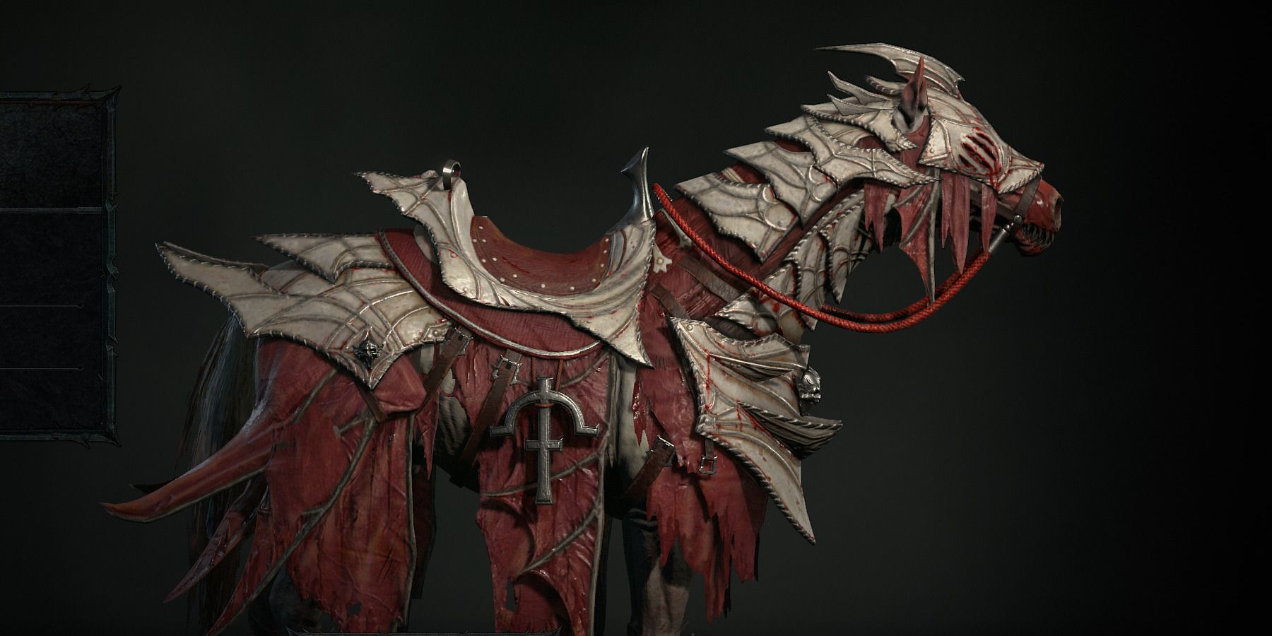 The Marrow Plating Mount armor from the Season of Blood Battle Pass