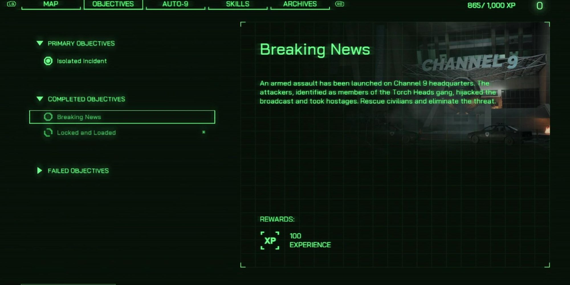 Robocop Rogue City Breaking News Objective