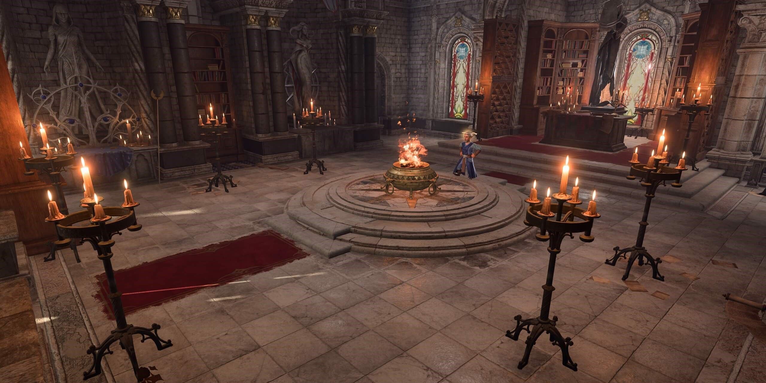 The interior of the Stormshore Tabernacle in Baldur's Gate 3.