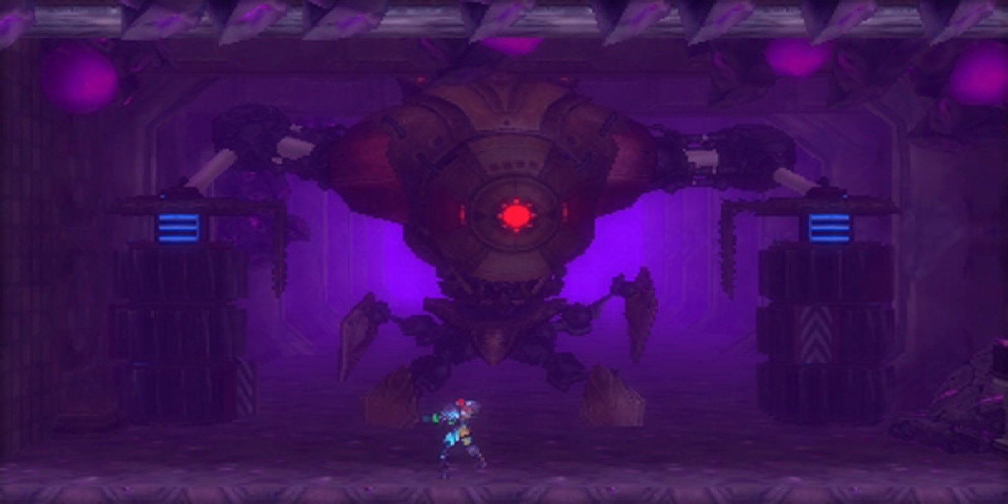 Diggernaut boss fight (Metroid: Samus Returns)