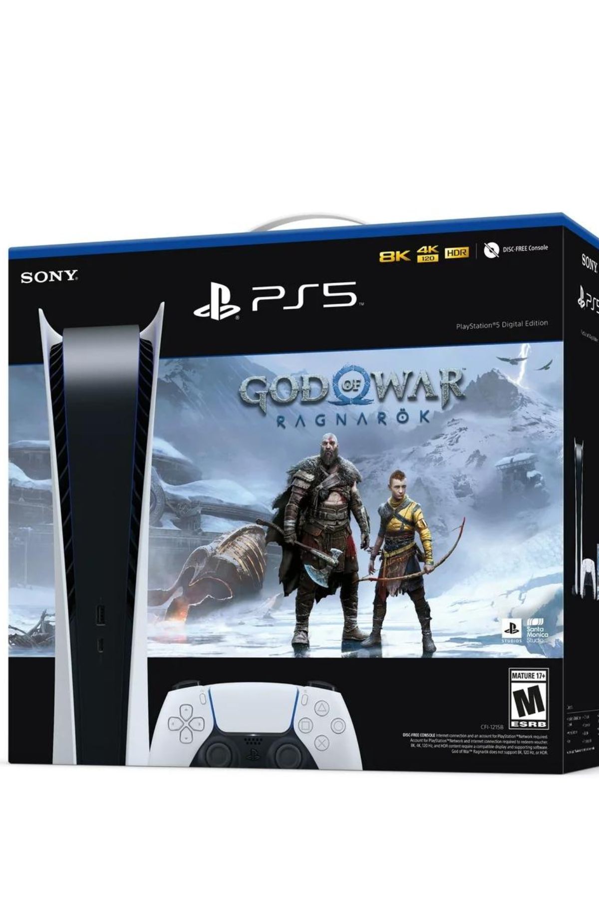 PlayStation 5 Console (Digital Edition) - God of War Ragnarok Bundle