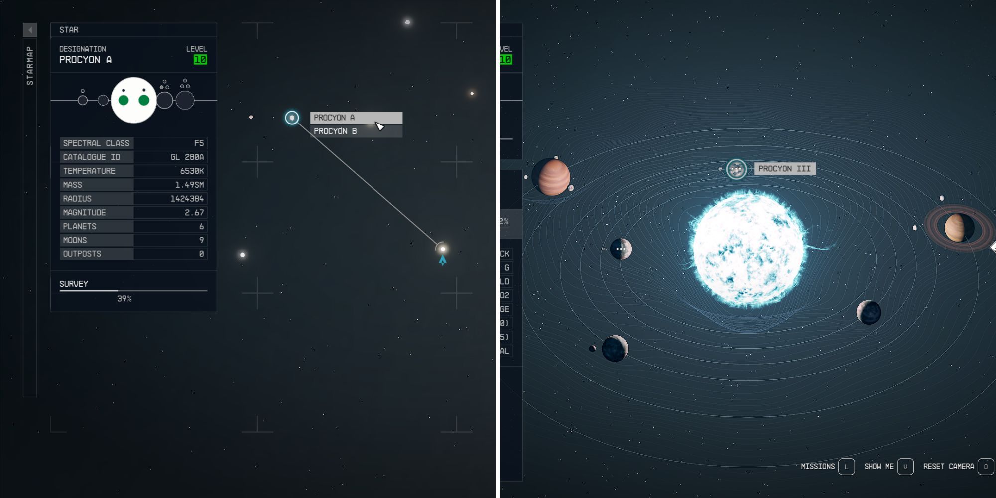 Procyon III Location On The Galaxy & System Map