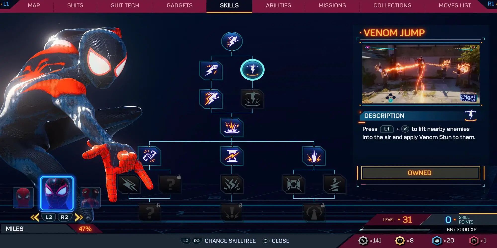 SpiderMan 2 10 Best Skills For Miles