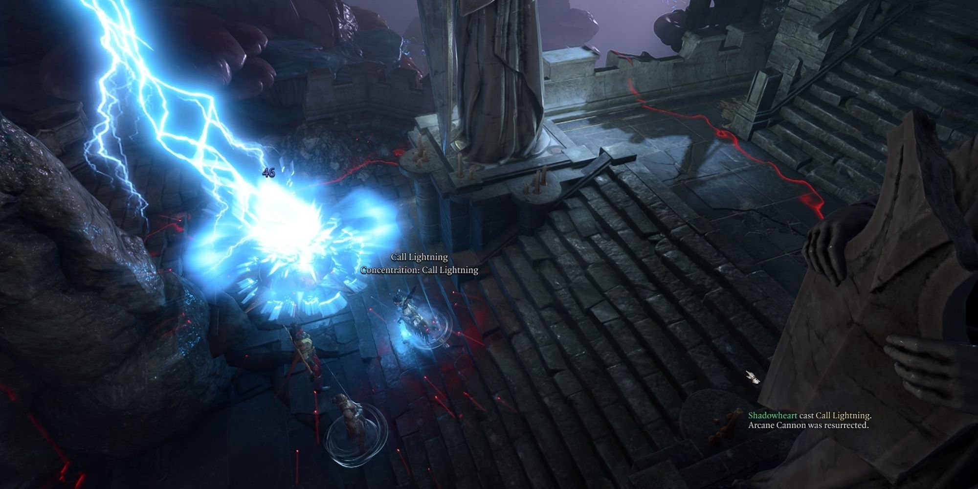 Baldur S Gate 3 How To Disable Arcane Turrets   Casting Call Lightning On An Arcane Turret In Bg3 