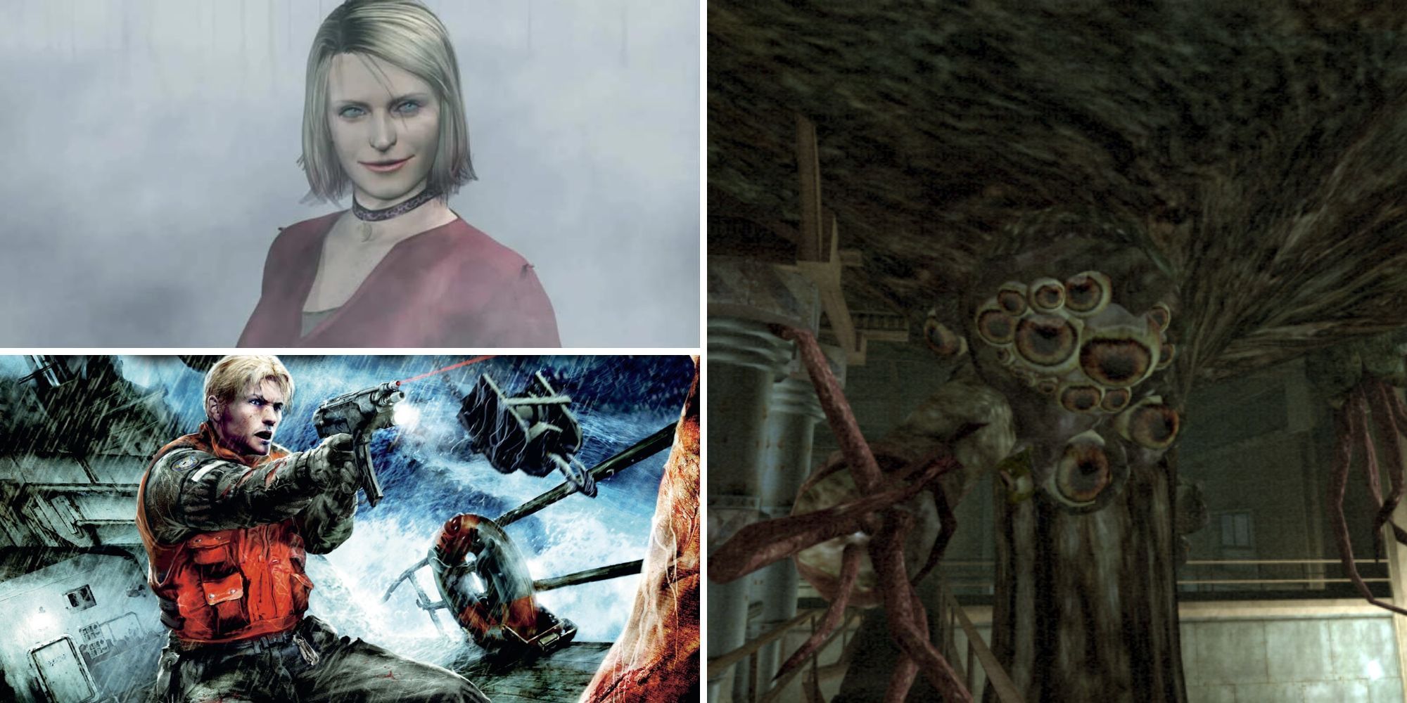 Collage of the best original Xbox horror games (Silent Hill 2: Restless Dreams, Call of Cthulhu: Dark Corners of the Earth)