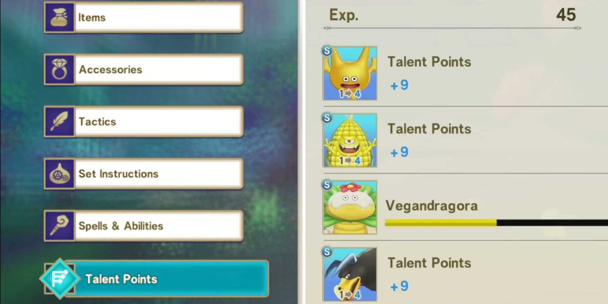 Getting Talent Points Dragon Quest Monsters The Dark Prince Talent Points