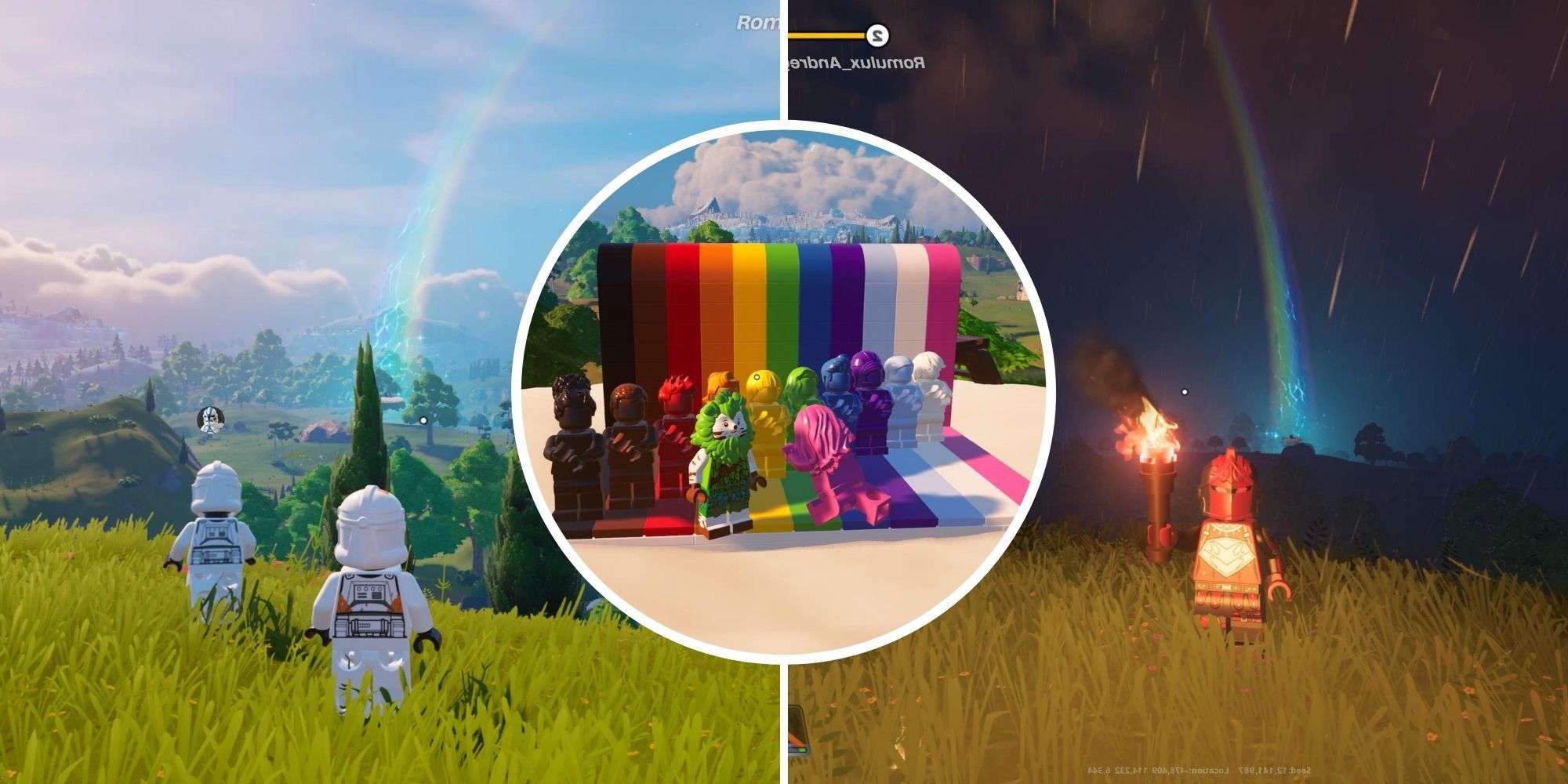 LEGO Fortnite Rainbow Cloud Feature