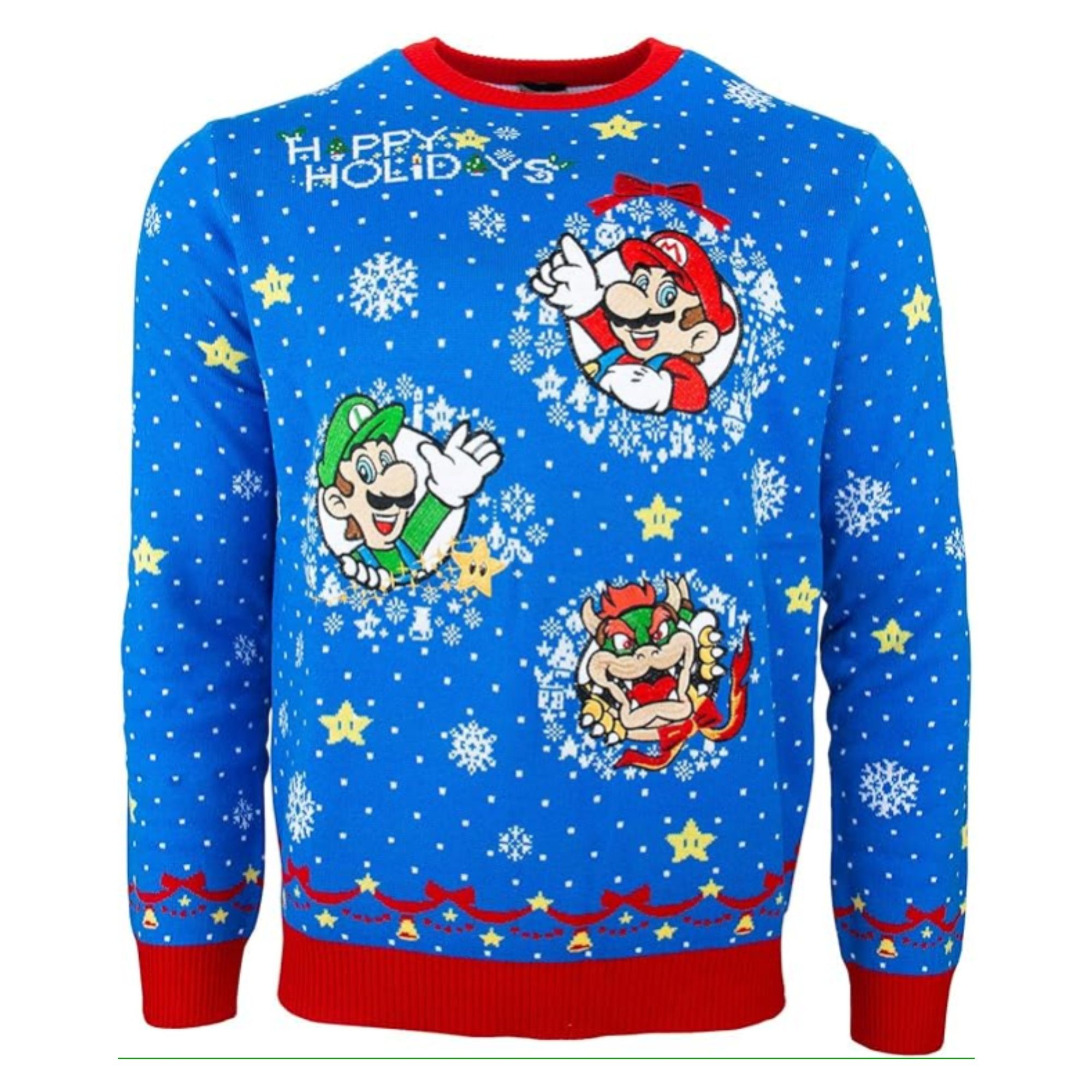 Numskull Unisex Official Nintendo Super Mario Ugly Christmas Sweater