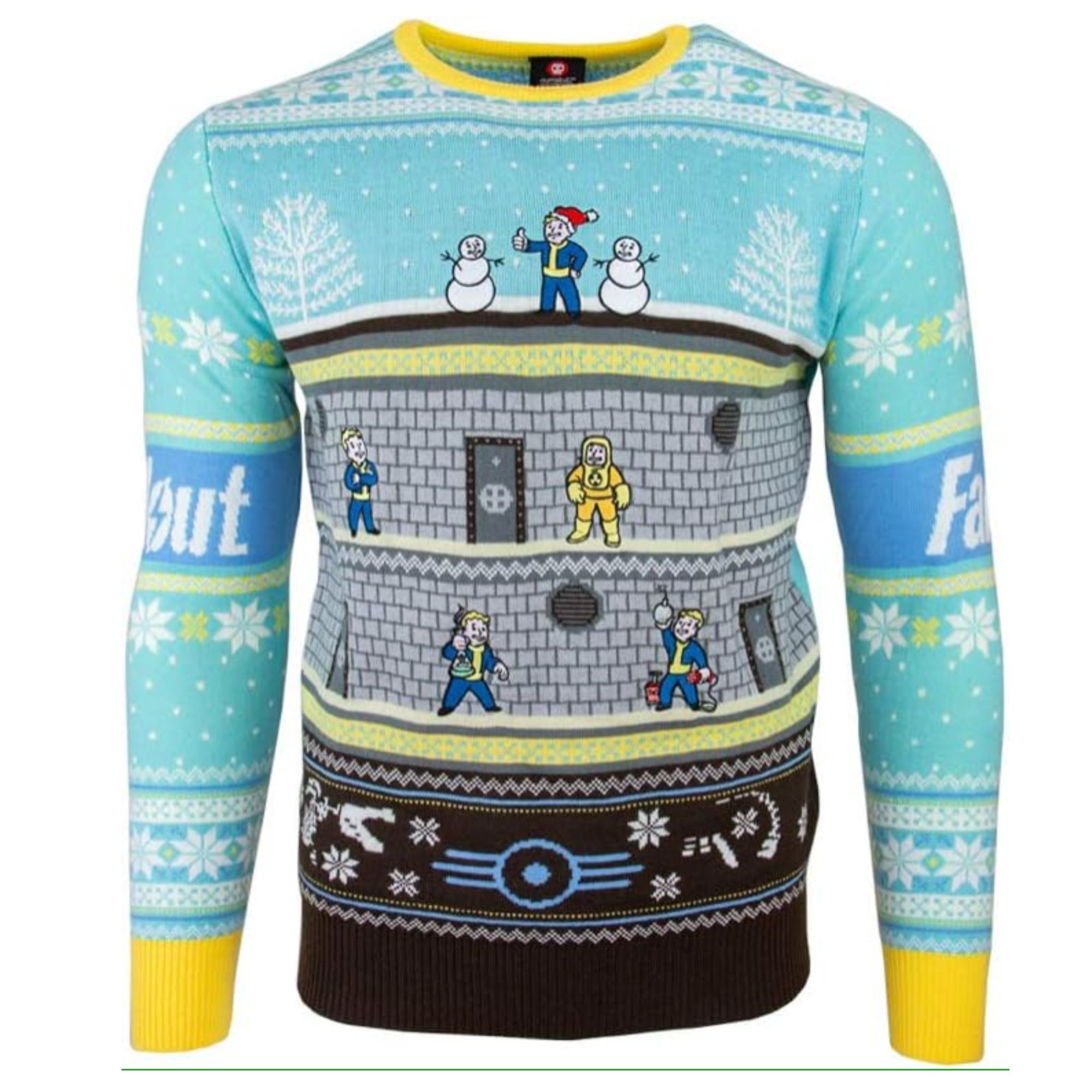 Numskull Unisex Official Fallout Vault Knitted Ugly Christmas Sweater