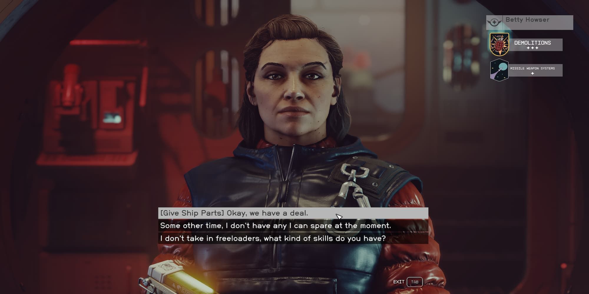 Betty Being Recruited By The Player