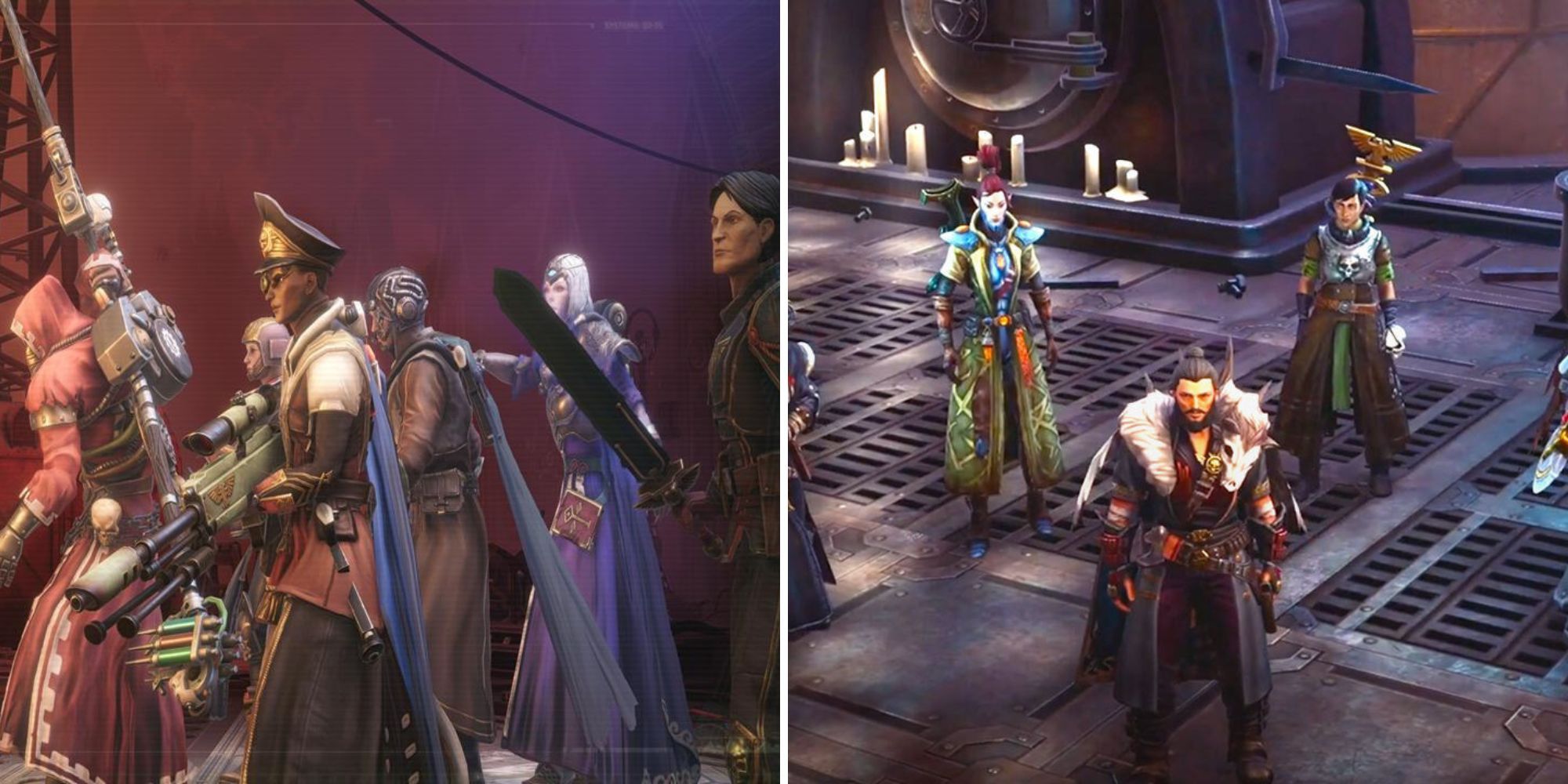 Groups Of Companions Standing With The Rogue Trader