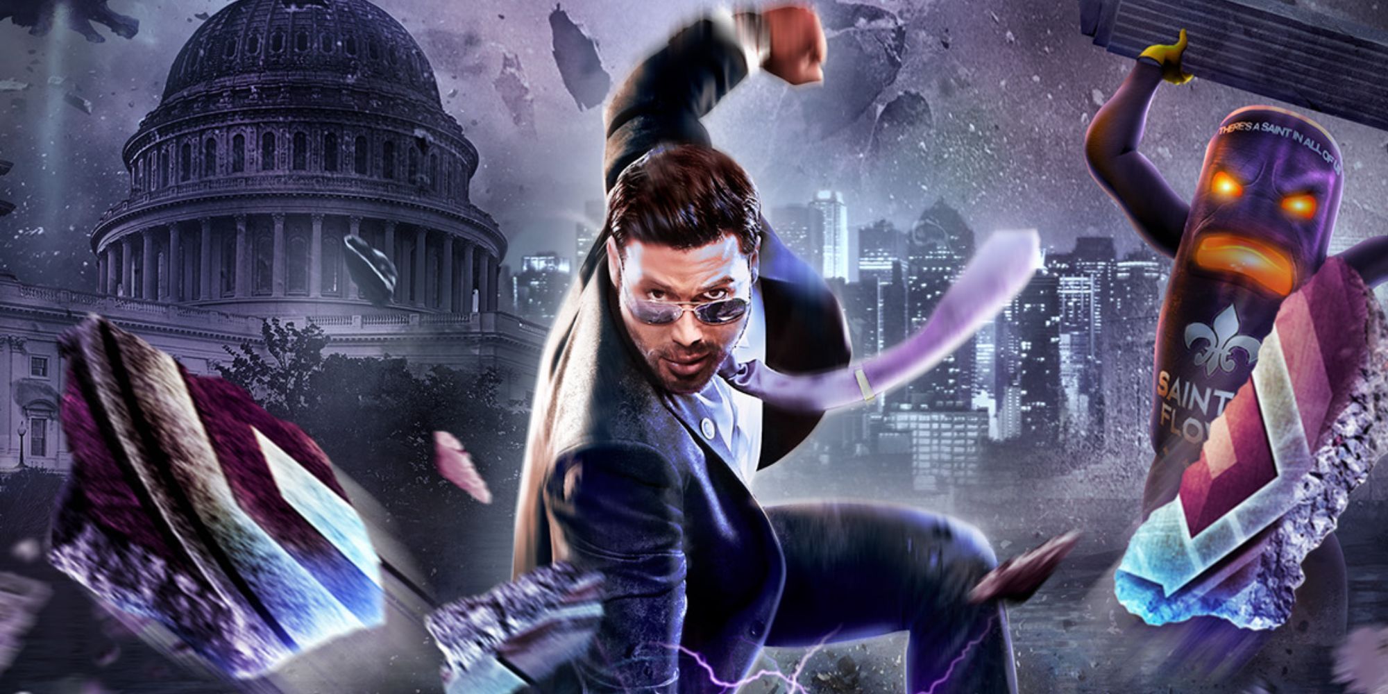 Saints Row 4 Game Logo Zoomed In