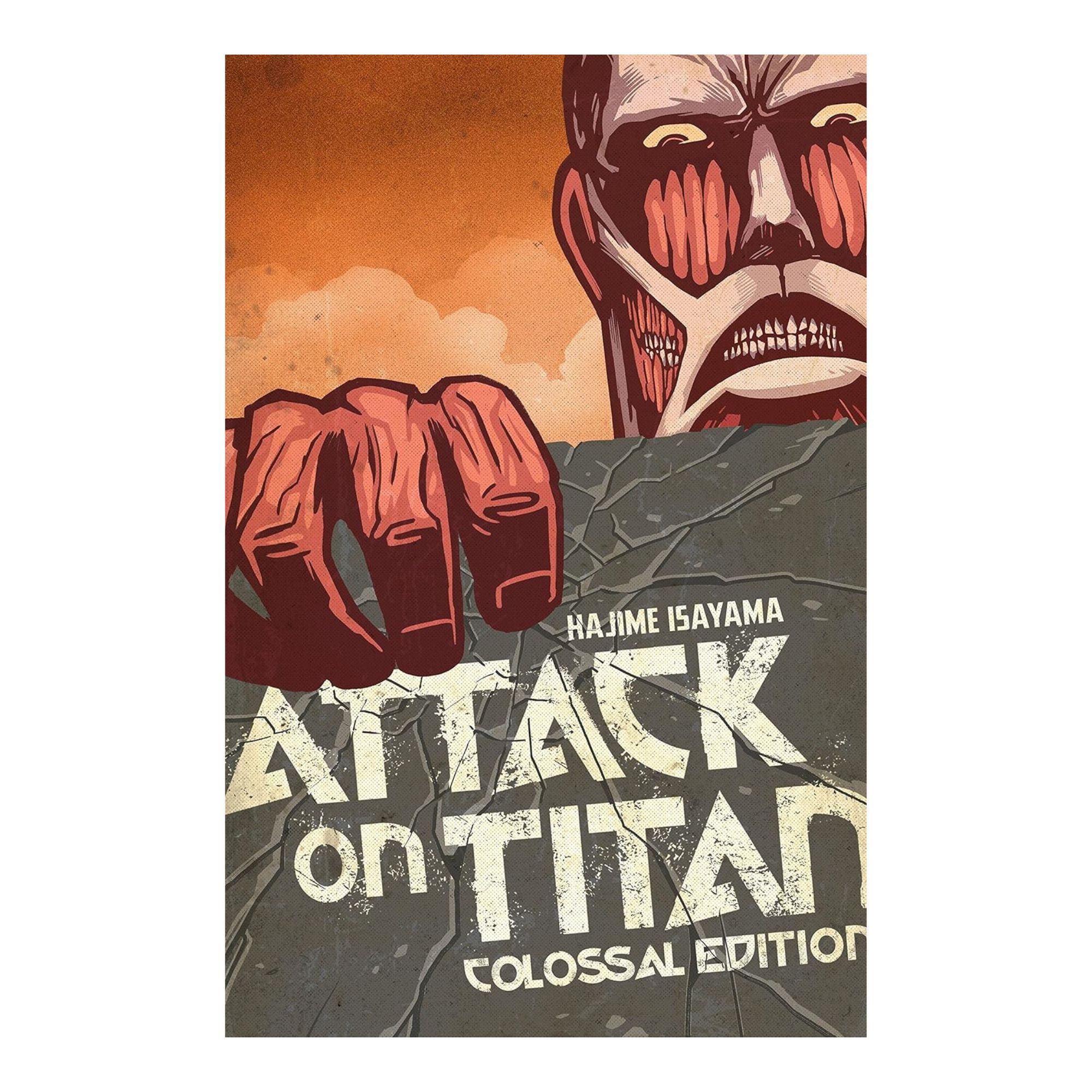 Product still of the Attack On Titan Colossal Edition Vol. 1 on a white background