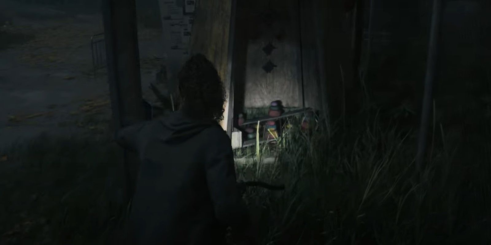 The Alan Wake 2 character found a lunch box inside of a pillar outside of Coffee World.