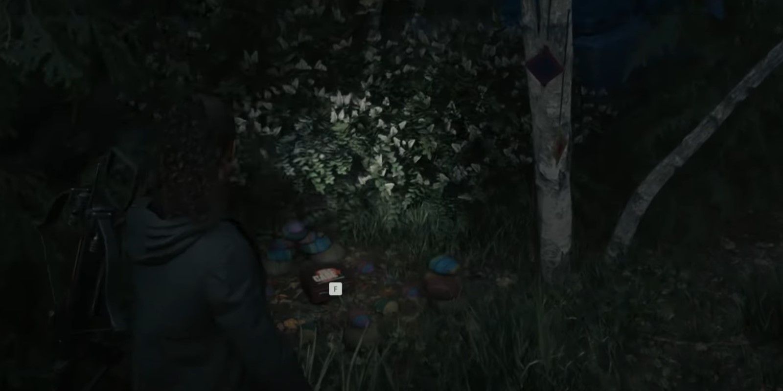The Alan Wake 2 character found a lunch box at the Lighthouse Trailer Park.