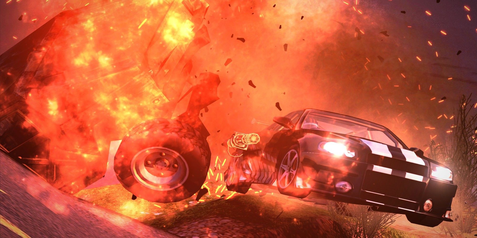 Crashday Massive Car Explosion After Rocket Missile Attack