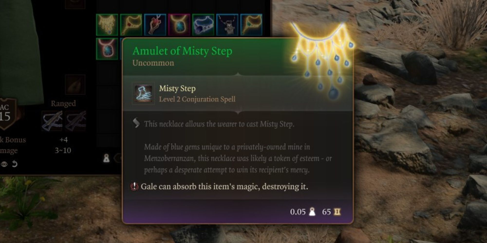 Baldur S Gate 3 10 Best Amulets In Act 1   Amulet Of Misty Step Bg3 