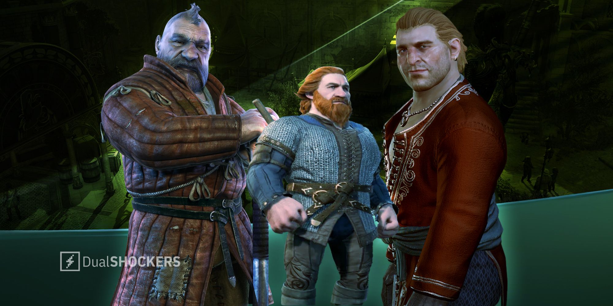 Zoltan from The Witcher, Dwarf Fighter from Baldur's Gate 3, Varric from Dragon Age