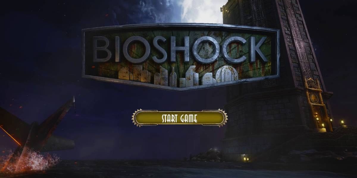 Tela de título do Bioshock