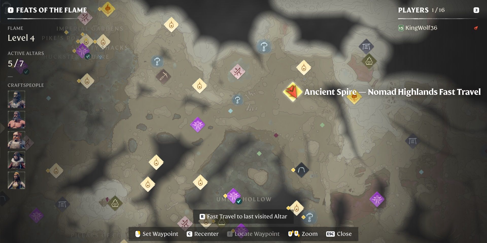 Enshrouded: All Fast Travel Point Locations