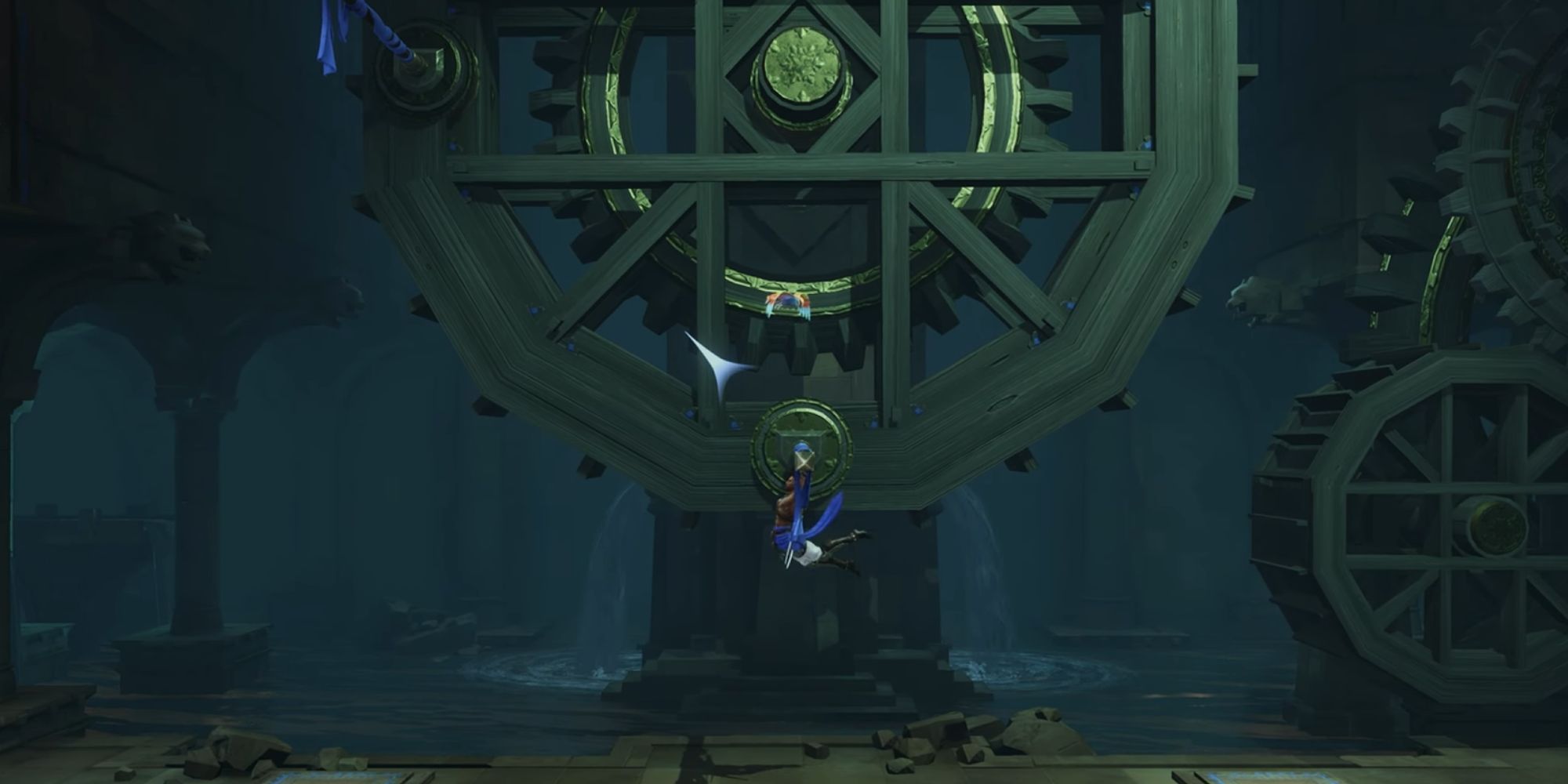 First direction Prince of Persia The Lost Crown Water Wheel Puzzle Solution-1