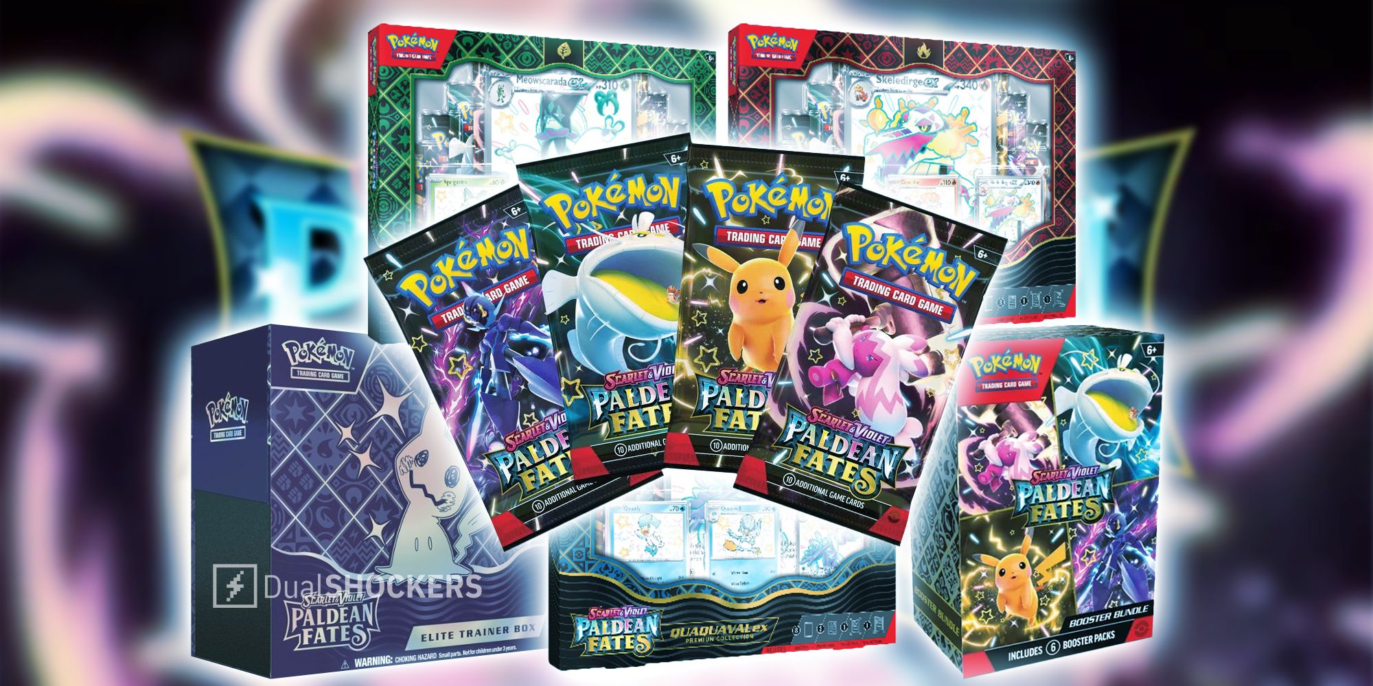Paldean Fates Pokemon TCG Set with Elite Trainer Box, booster packs