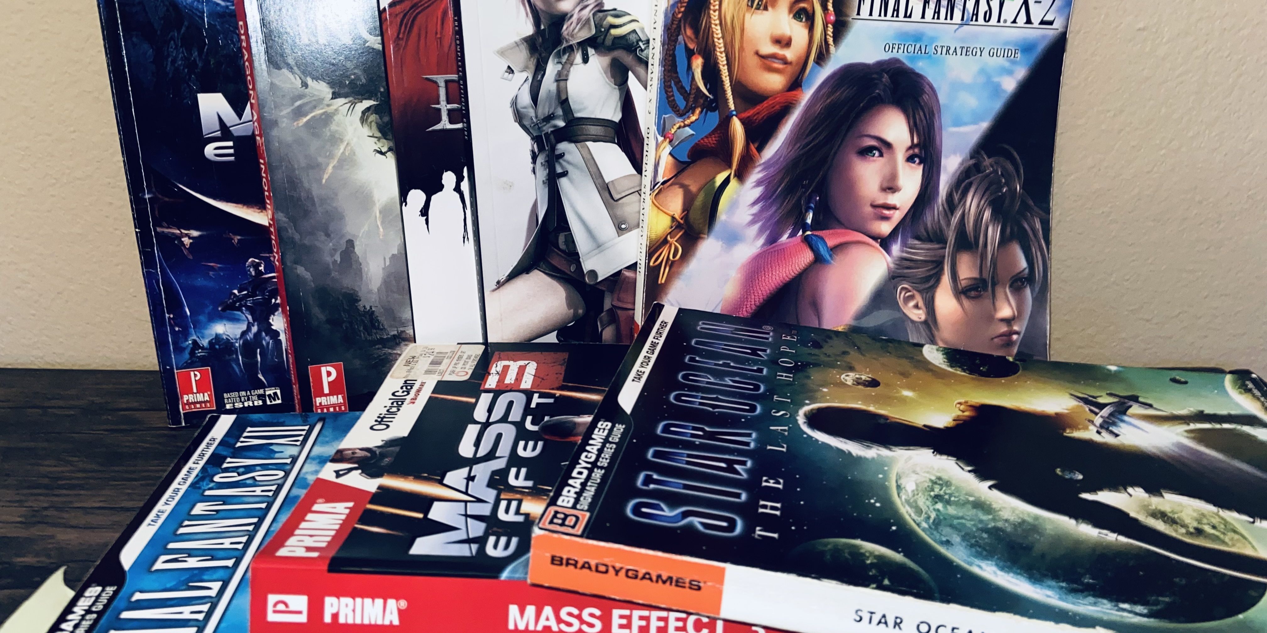 Final Fantasy X-2 and Mass Effect among printed other strategy guides