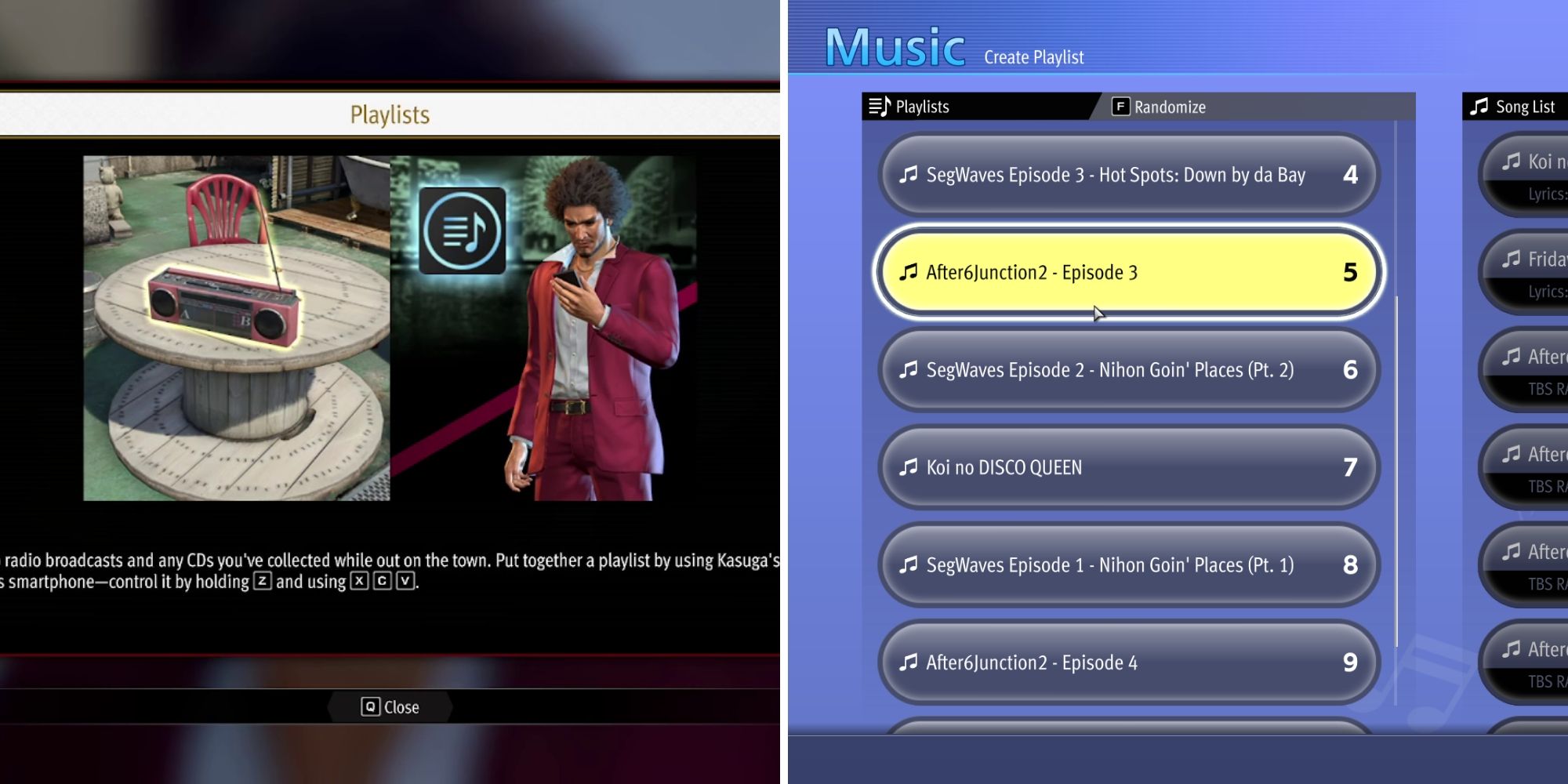 Like A Dragon: Infinite Wealth - How To Make Playlists