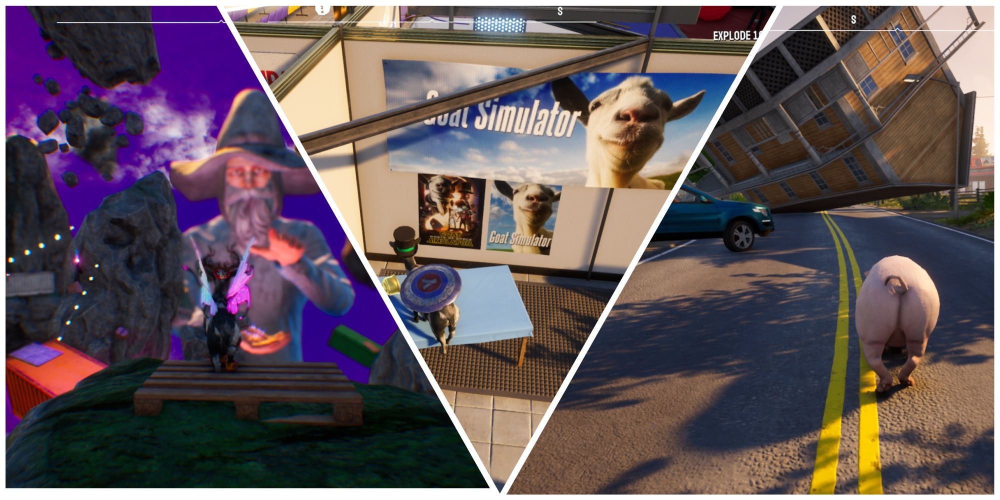 Goat Simulator 3 on game pass collage