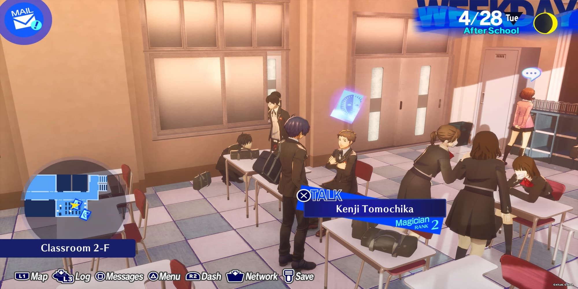 Kenji Sitting At His Seat In The Classroom 