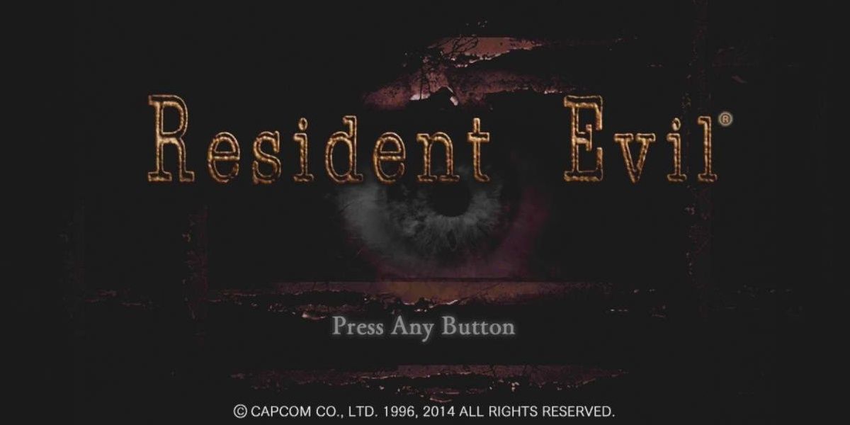 Tela de título de Resident Evil